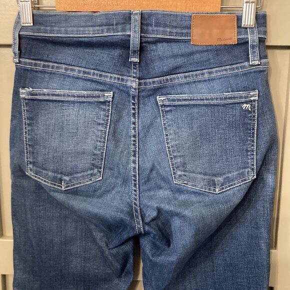 MADEWELL Slim Straight High Rise Jeans W/ Raw Hem Size 26 - Picture 8 of 9